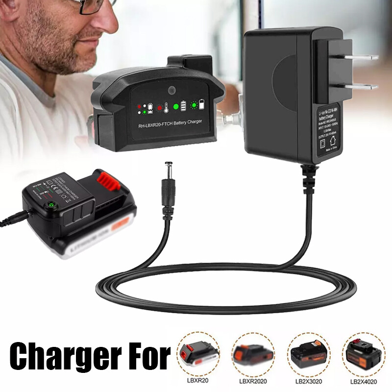 LCS1620 Charger for Black and Decker 20v max Charger 20V Lithium Battery LBXR20