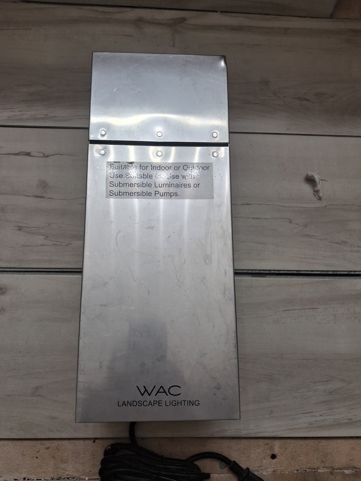 WAC Lighting 8300CS 300W Colorscaping Smart Transformer, Stainless Steel