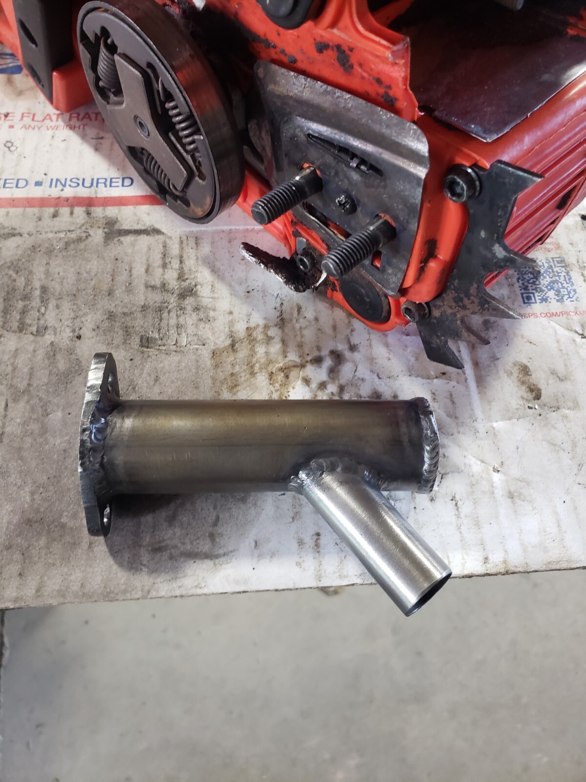 Echo CS-400 Chainsaw Muffler Exhaust Dual Port CS 400 Performance Ported pipe