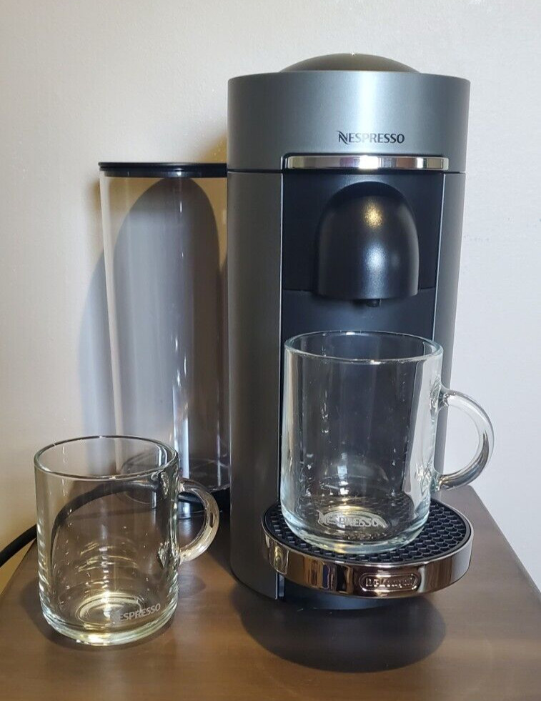 Nespresso Vertuo Plus: Deluxe Version with 2 Nespresso Glass Mugs