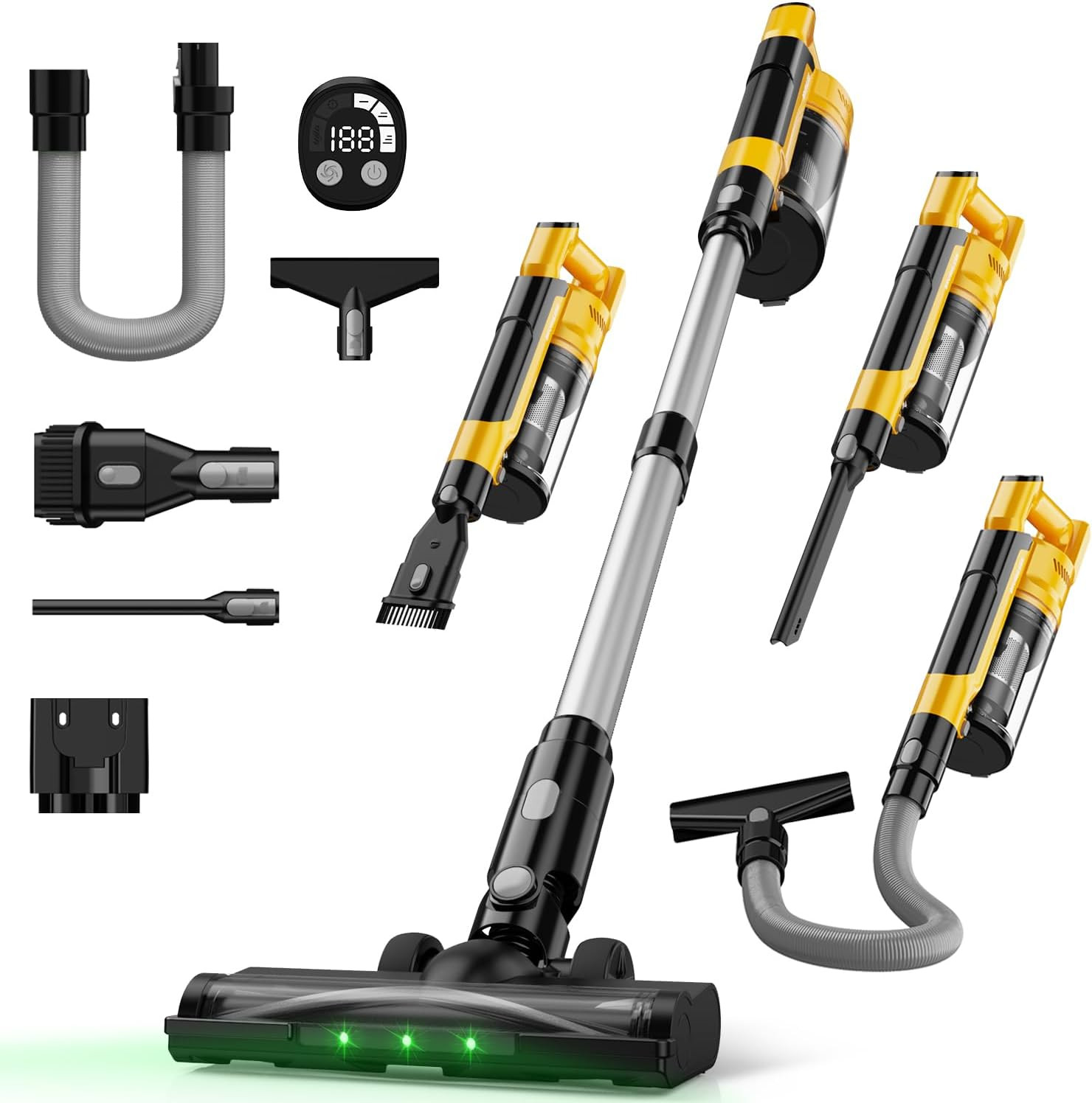 DeWalt 20V Cordless Vacuum 7-in-1 Stick HEPA 35KPa 3 Modes No Battery