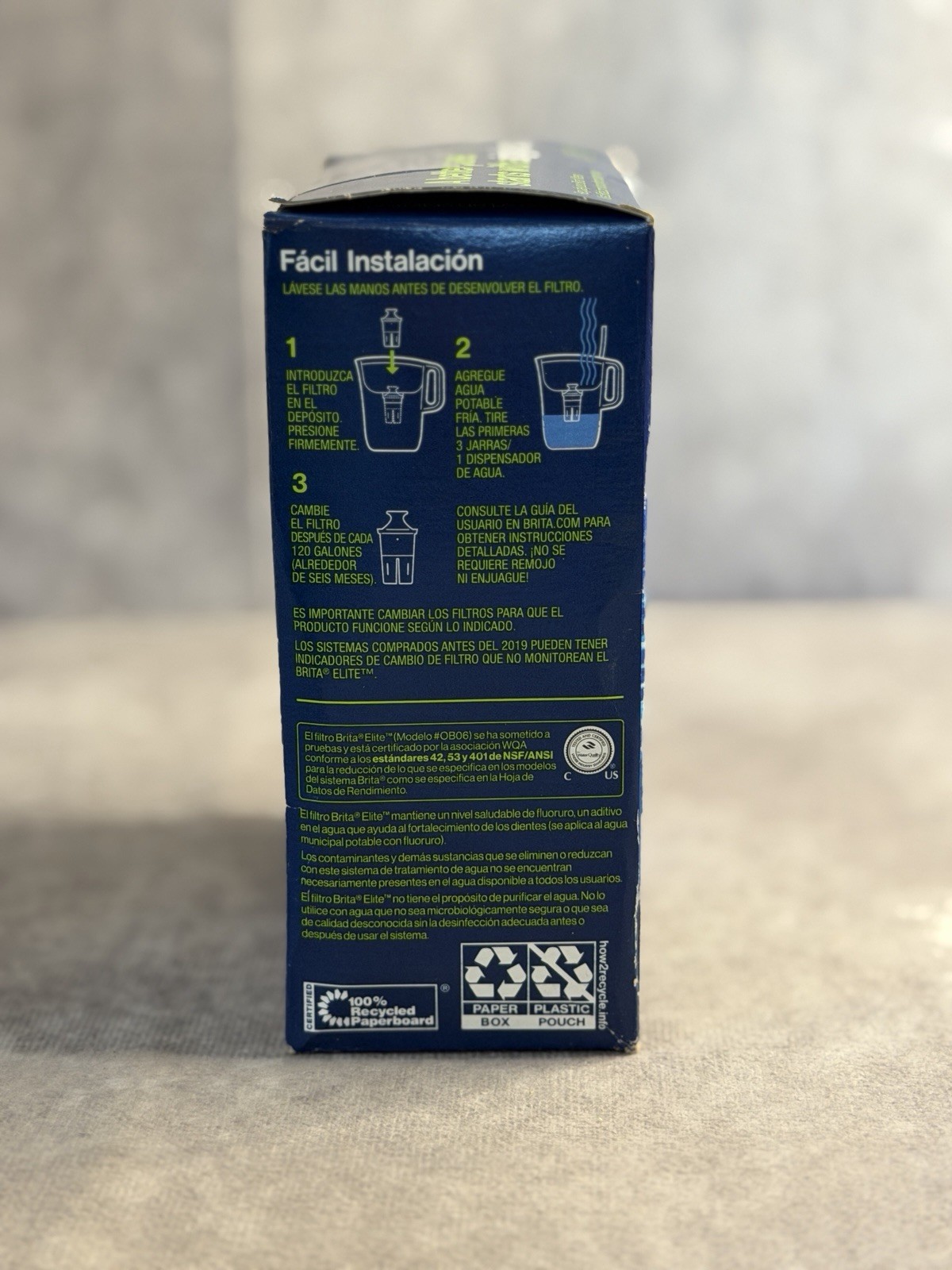 1-BRITA Elite 6 Month (120 Gallon) Pitcher Replacement Water Filter OB06-NEW
