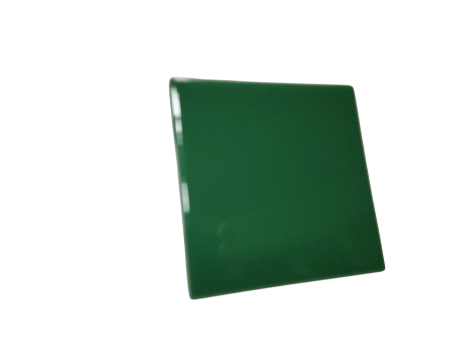 Emerald Green Ceramic Tile 4.25 inch Subway Square Vintage Mid Century Modern