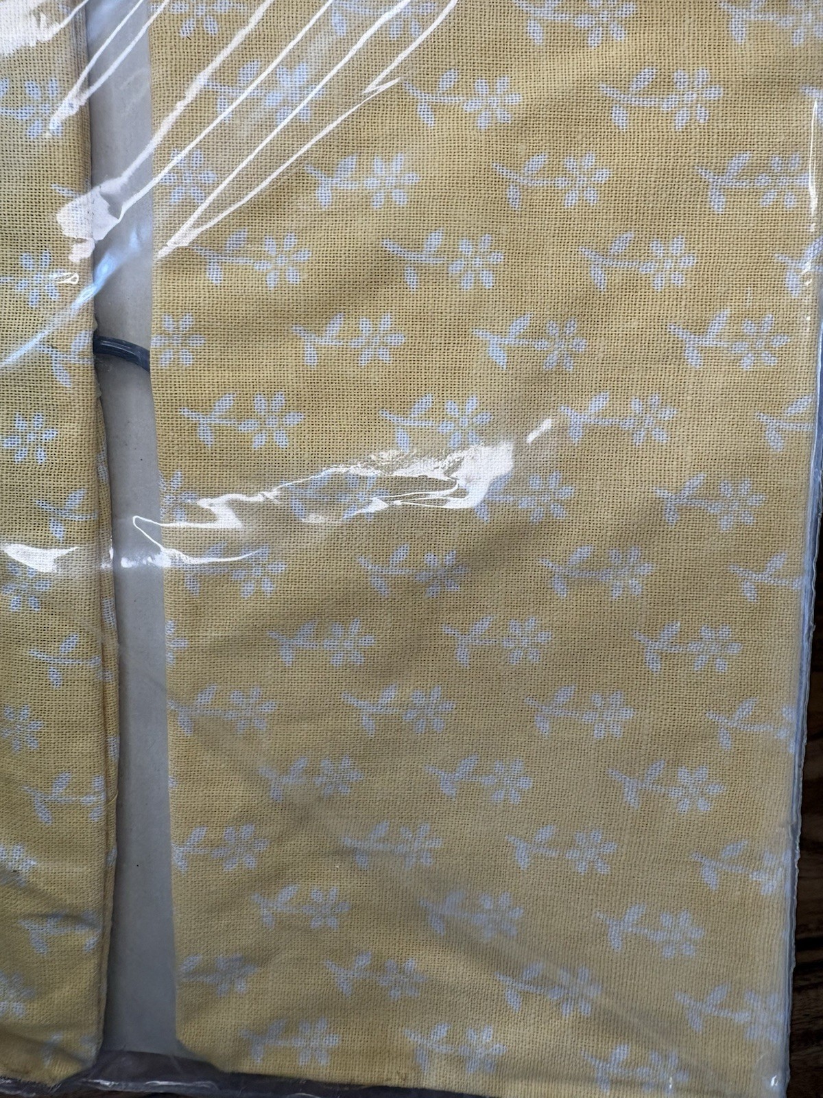 Vintage Magla Clothes Pin Bag No. 30 Yellow Flower NOS 1986 10″x15″ Made in USA