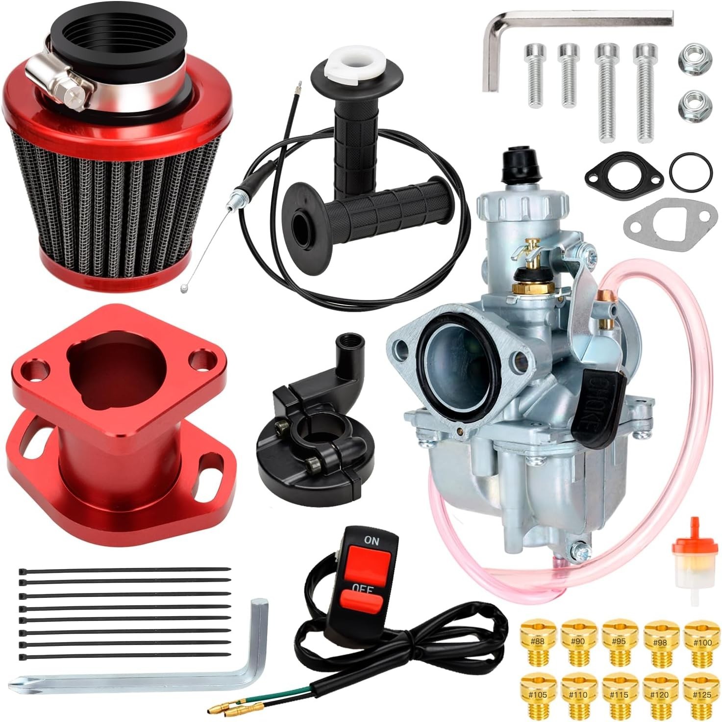 26mm Carburetor Assembly for Go-Kart & Mini Bike Engines – All-Inclusive