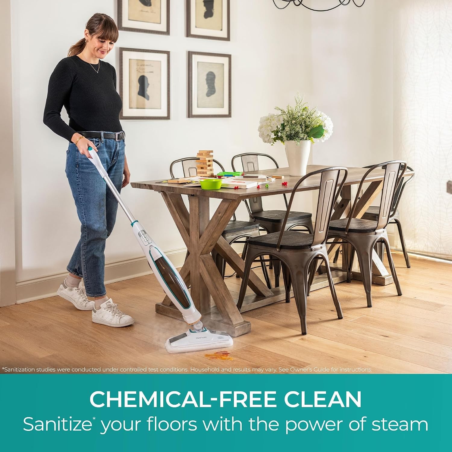 Kenmore SM2060 S200 Steam Mop 2 Modes Quick Heat Washable Pads Hardwood Tile