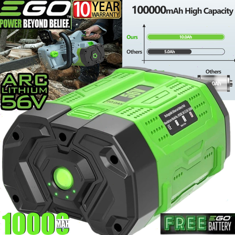 For Genuine EGO POWER+ BA2800T 56V 10.0AH Lithium Battery w/Fuel Gauge Original