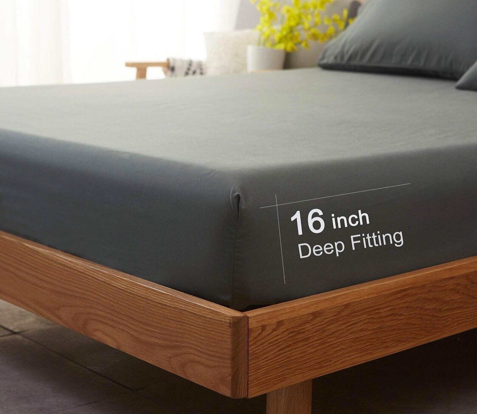 Top Split Flex California King Sheet 4 pc set For Sleep Number 1900 Deep Pockets