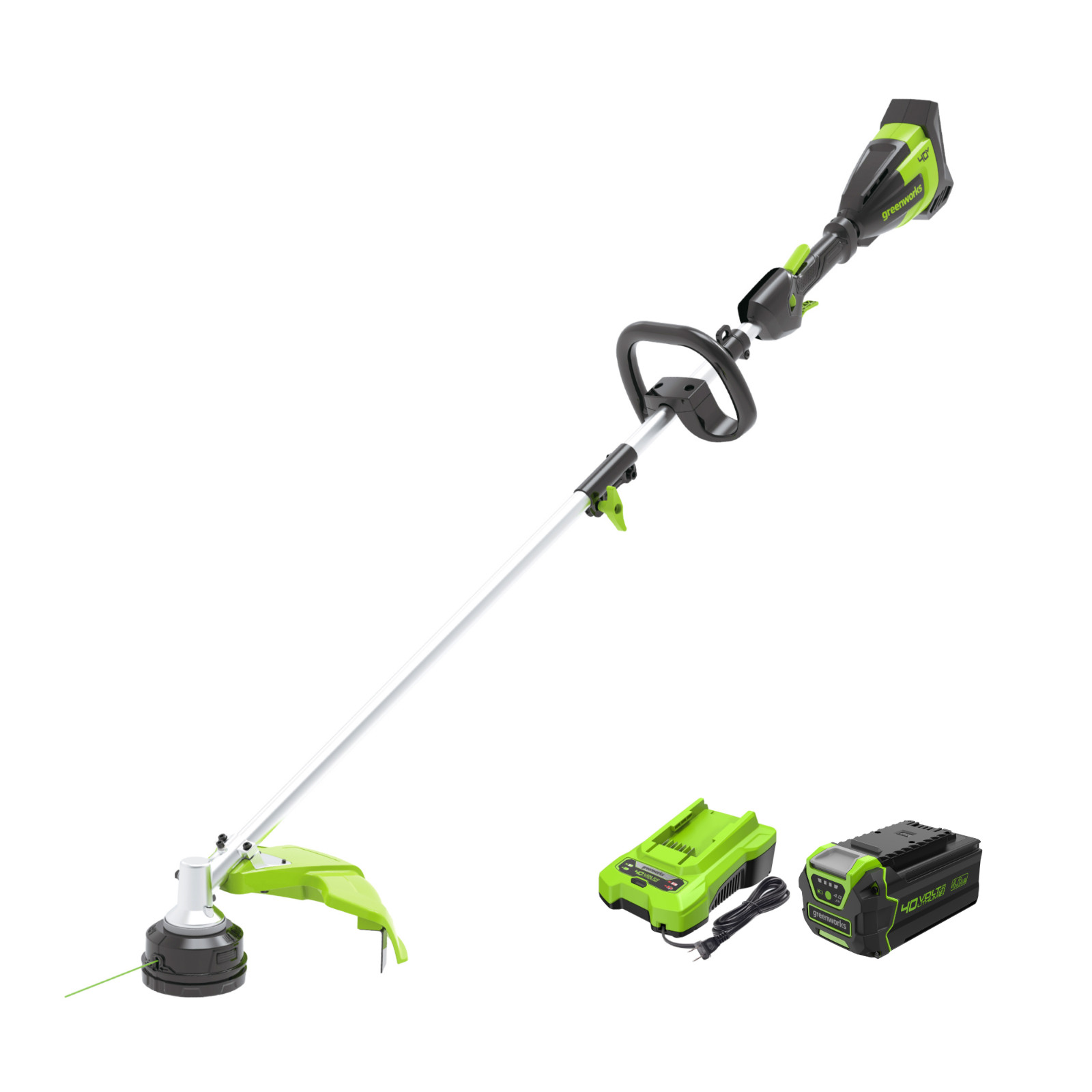 Greenworks 40V 16 inch String Trimmer (Attachment Capable) with 4.0Ah Battery