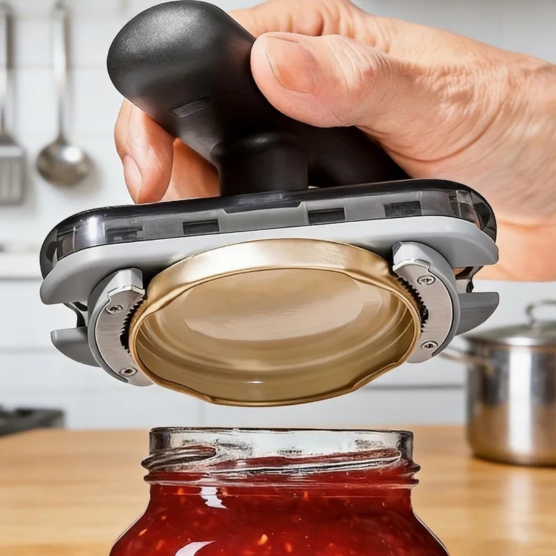 Easy Grip Jar Opener, Non‑Slip Lid Remover for Tight Lids, Seniors, Ergonomic