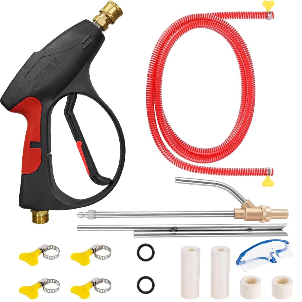 Pressure Washer Sandblasting Kit 5000 PSI Wet Abrasive Sandblaster Attachment wi
