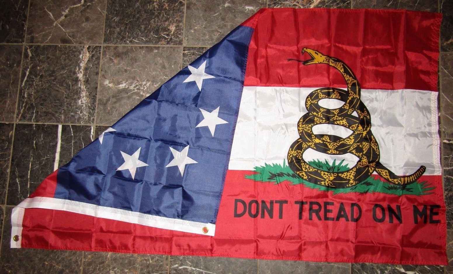 3×5 Stars and Bars 7 First National Gadsden Don’t Tread On Me Flag 3’x5′ Grommet