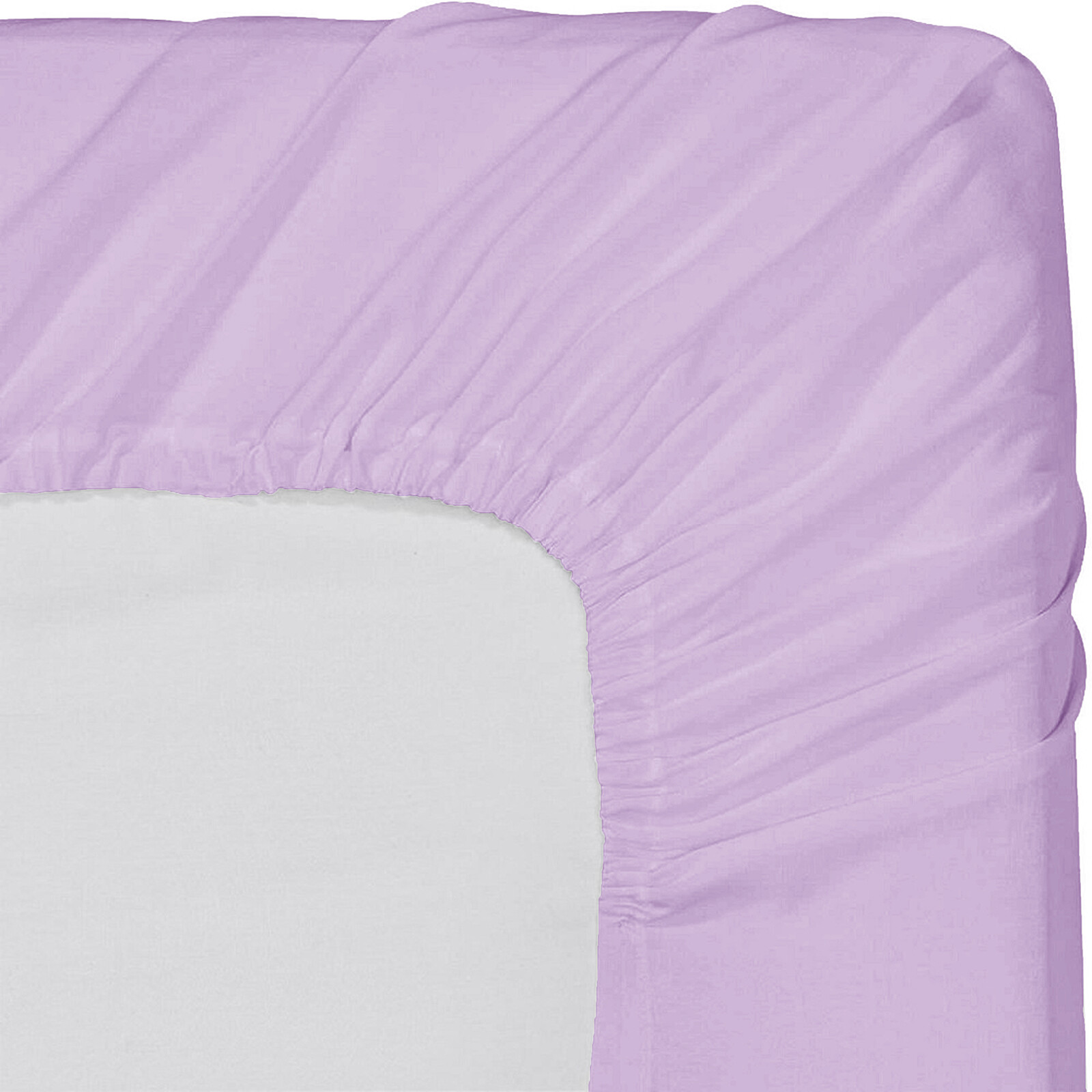Ultra Deep Pocket 1 PC Fitted Sheet 800 TC Egyptian Cotton Lavender Solid