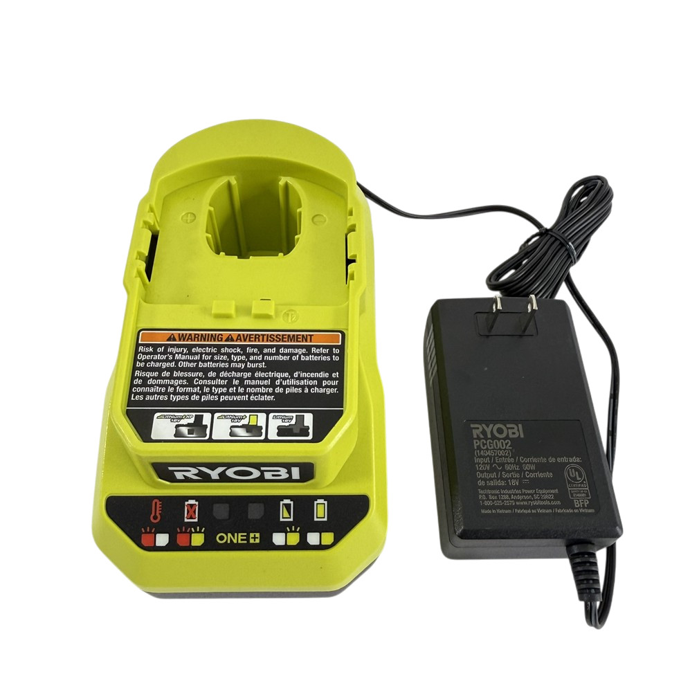 Ryobi MINT 18v Lithium Ion One+ Genuine OEM 18Volt Battery Charger PCG002 Tested