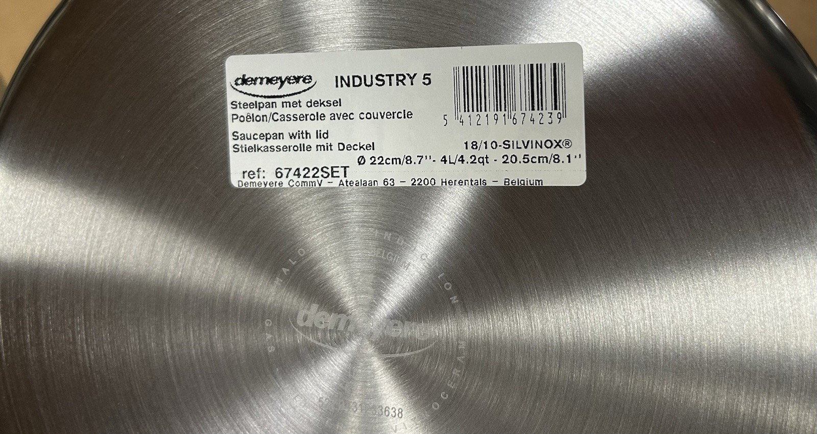 READ DESCRIPTION- Demeyere Essential 5-ply 10-pc Stainless steel Cookware Set