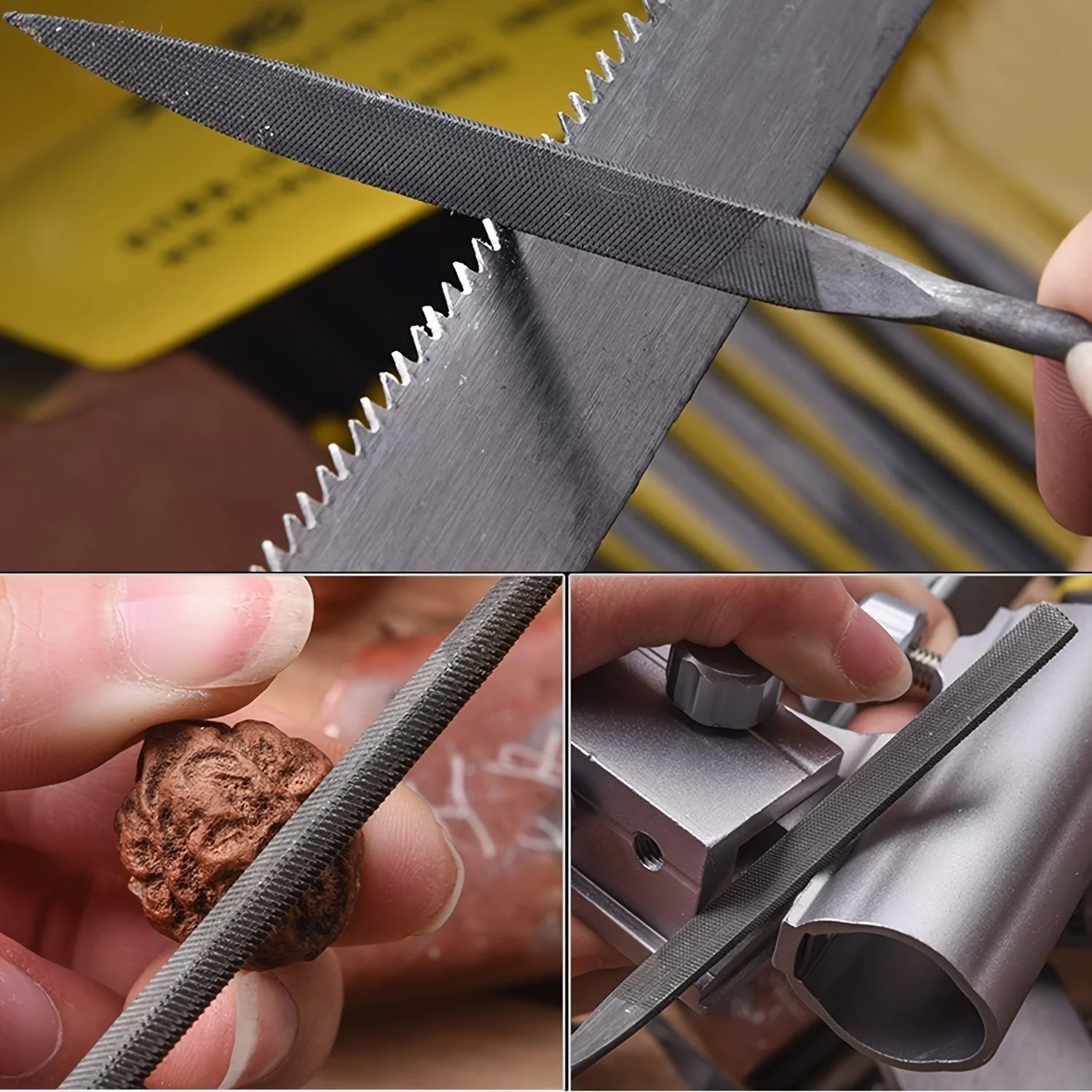 5Pcs Metal Needle File Set Small Hardened Carbon Steel File Mini Hand Metal Tool
