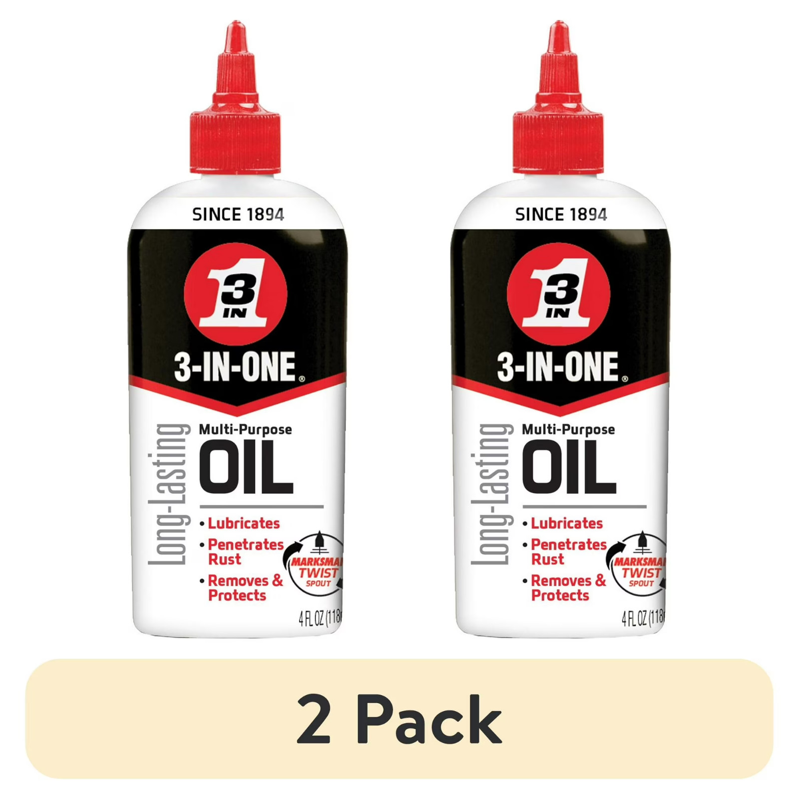 3-IN-ONE Multi-Purpose Oil with Marksman Spout, 4 fl. oz