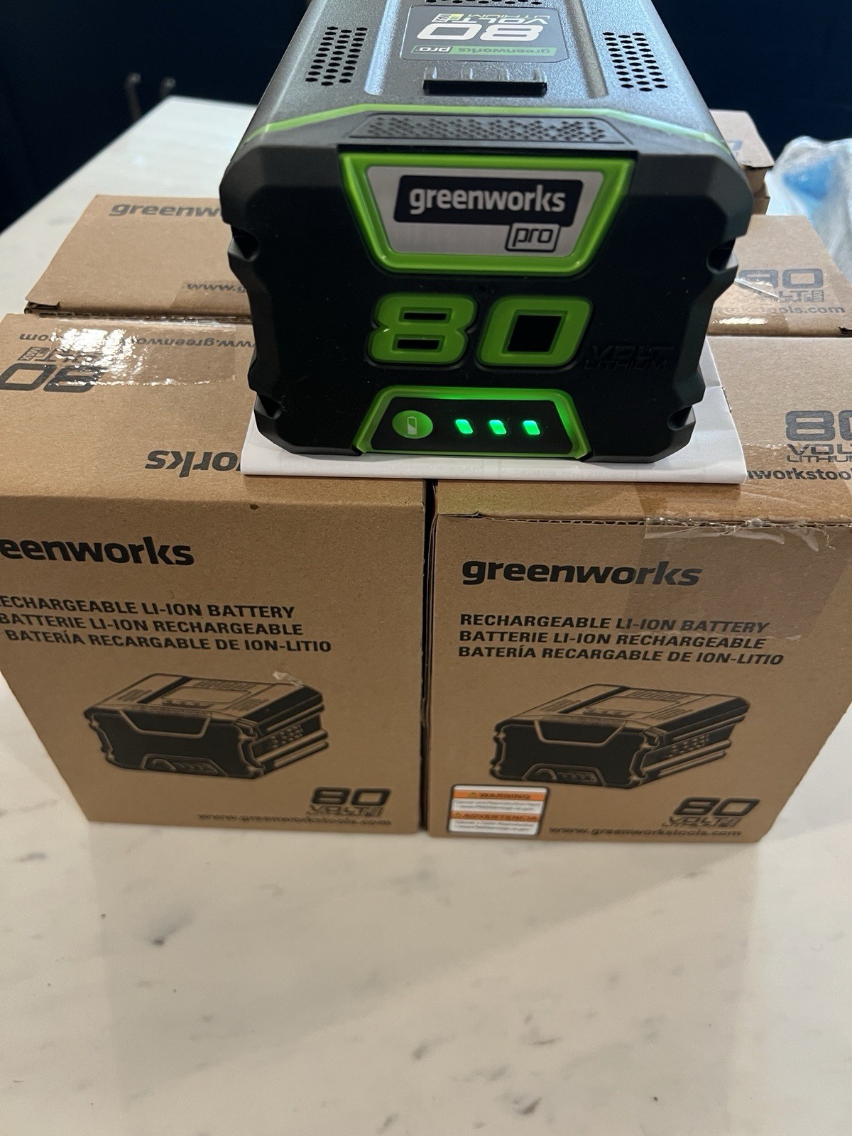 NEW GENUINE OEM MAX PRO GreenWorks GBA80200 80V 2Ah BAB726 Battery 2901302
