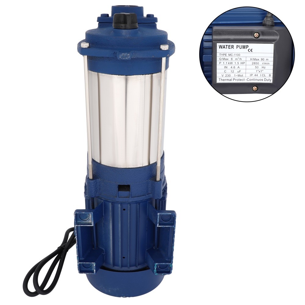 1.5HP 1100W 1″ SHALLOW SELF PRIMING WELL GARDEN SPRINKLER JET WATER PUMP BOOSTER