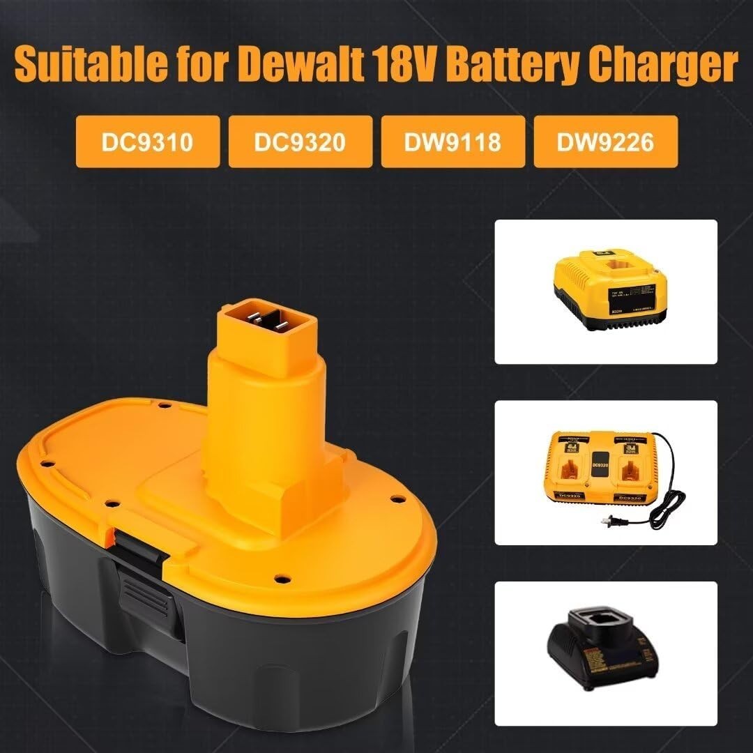 2-4PACK 18V For Dewalt 18 VOLT XRP Ni-MH 7.0Ah Battery DC9099 DC9096 DC9098 NEW