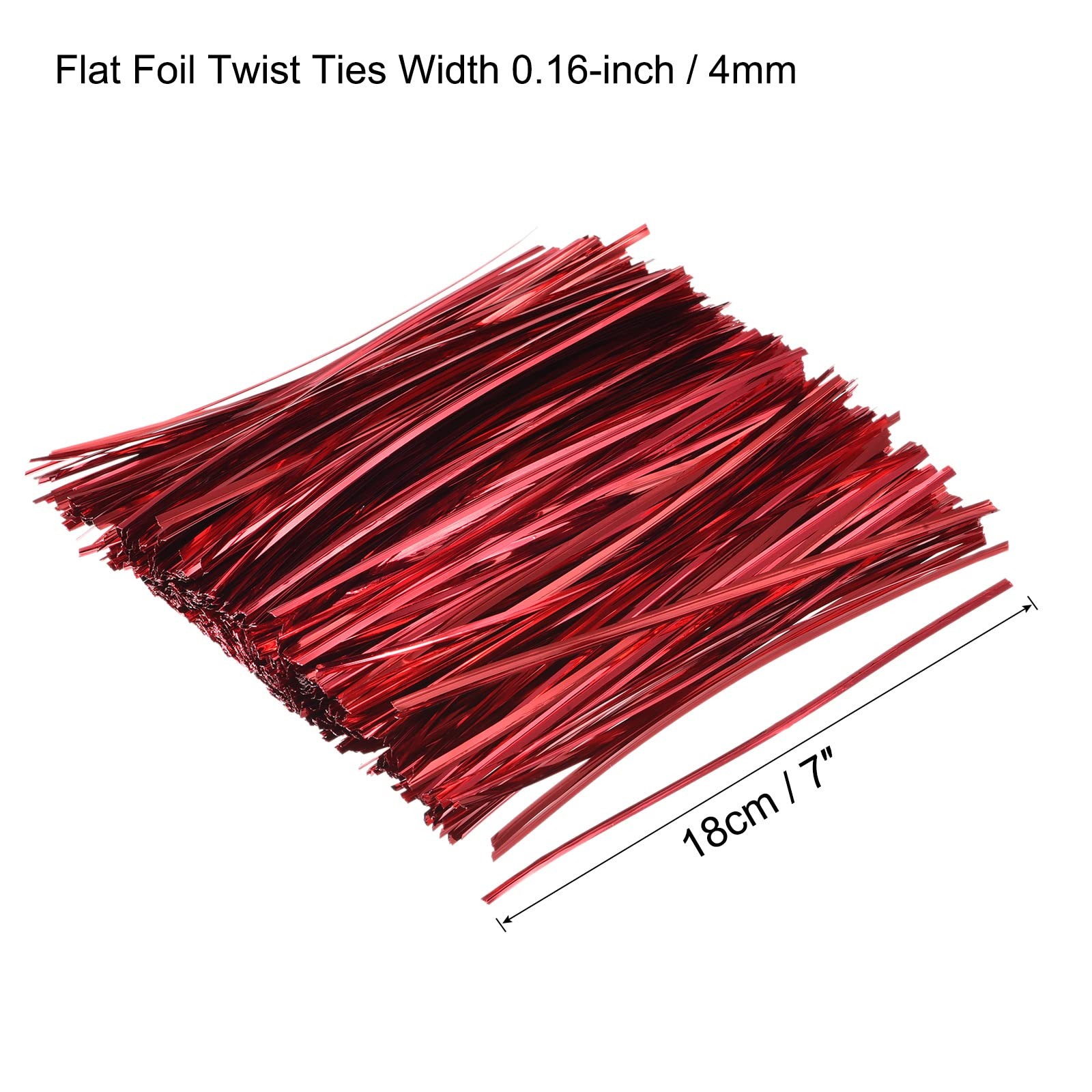 Metallic Foil Twist Ties 7″ for Bread, Candy, Cookies, Gift Bags 750 Pack