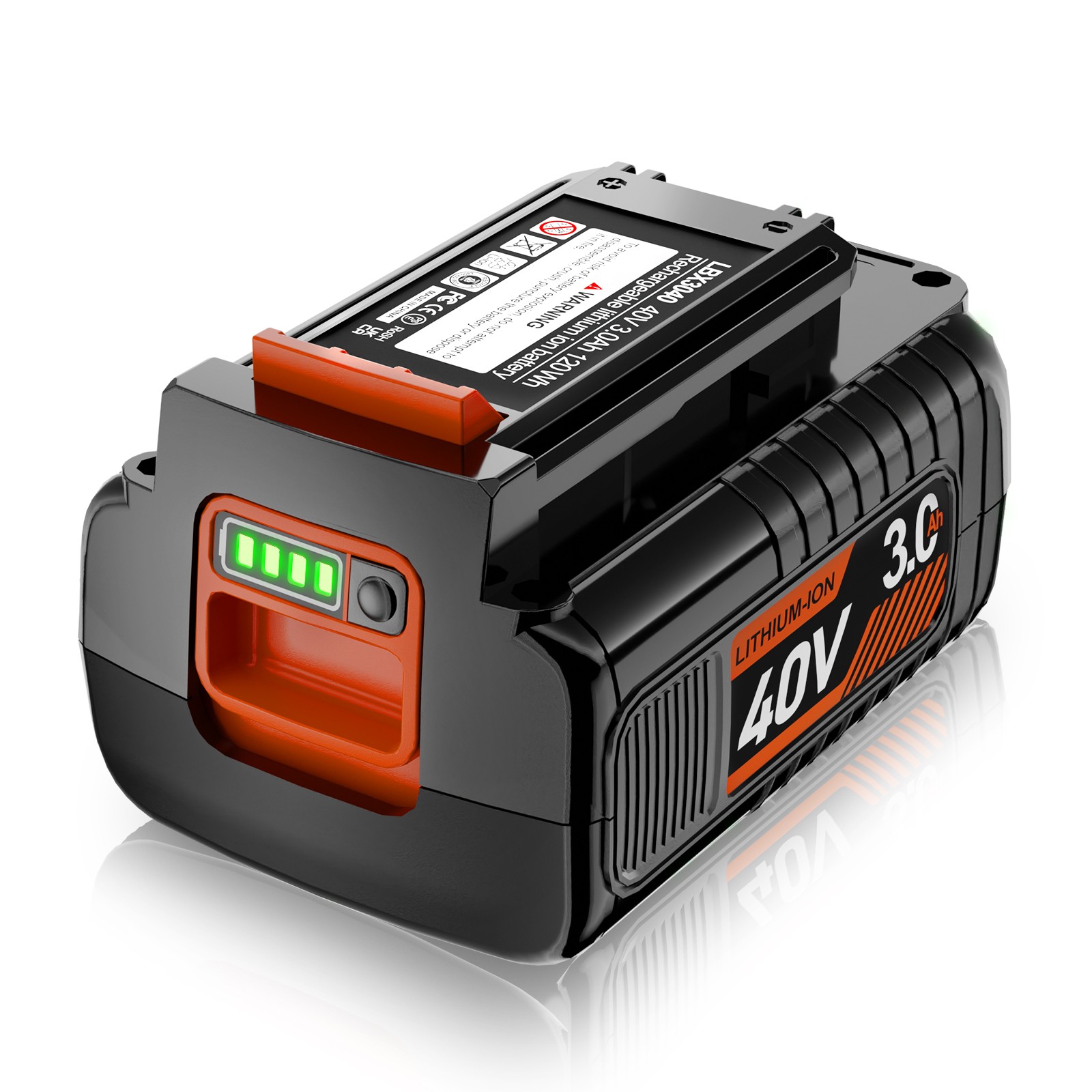 For Black Decker 40V Battery 40Volt Max Lithium 3.0AH LBX2040 LBXR36 LST136
