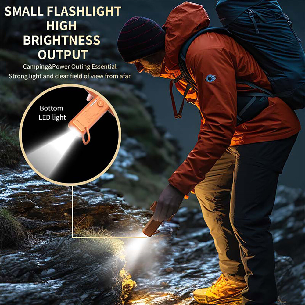 Handheld Dust Blower Stepless Speed Adjust Rechargeable Fan for Home Car Camping