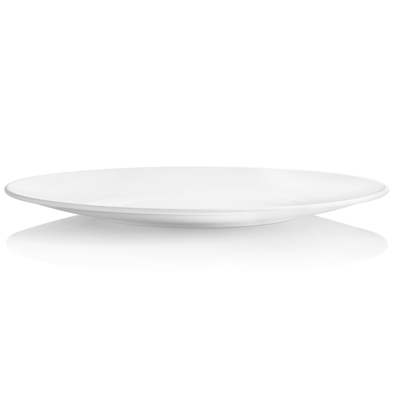 Plates 11inch Melamine Dinner Plates Round White Durable Dishes Set of 8 for …