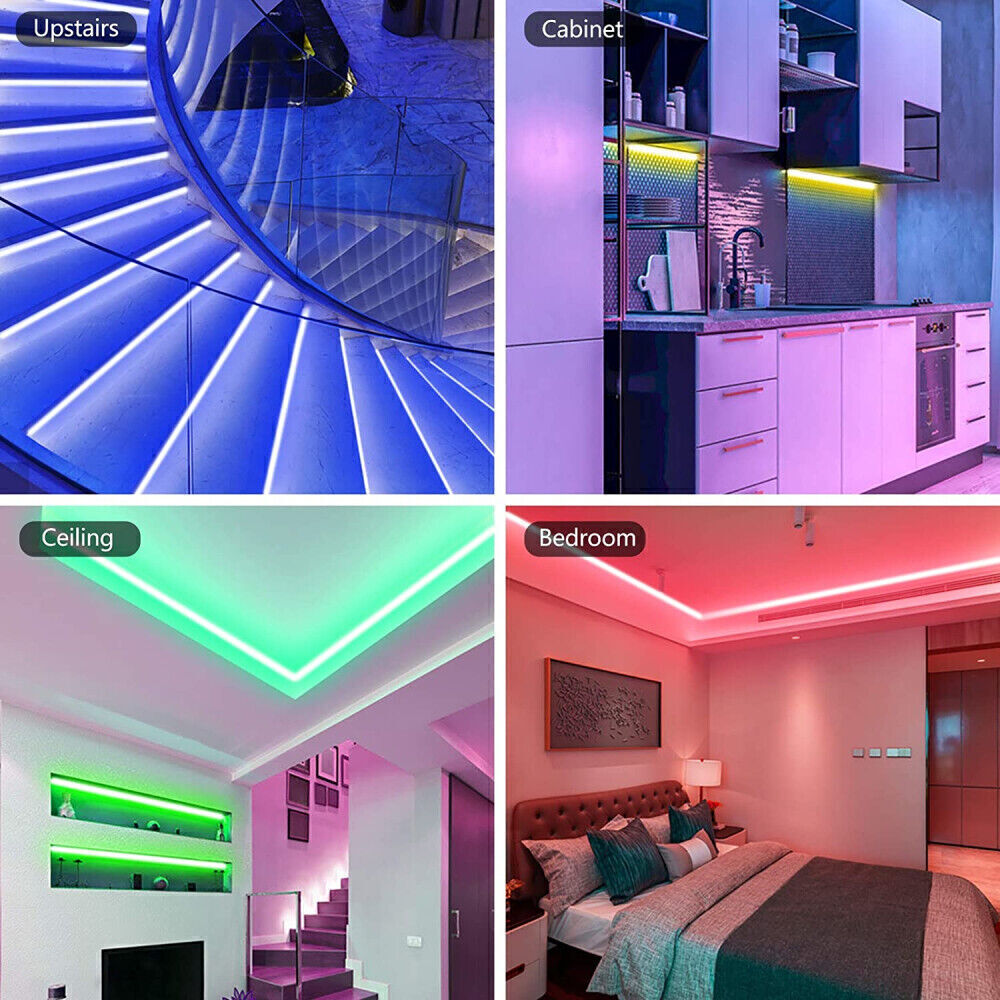 USA – LED Strip Lights 100ft 50ft 5050 RGB Room Light with Remote