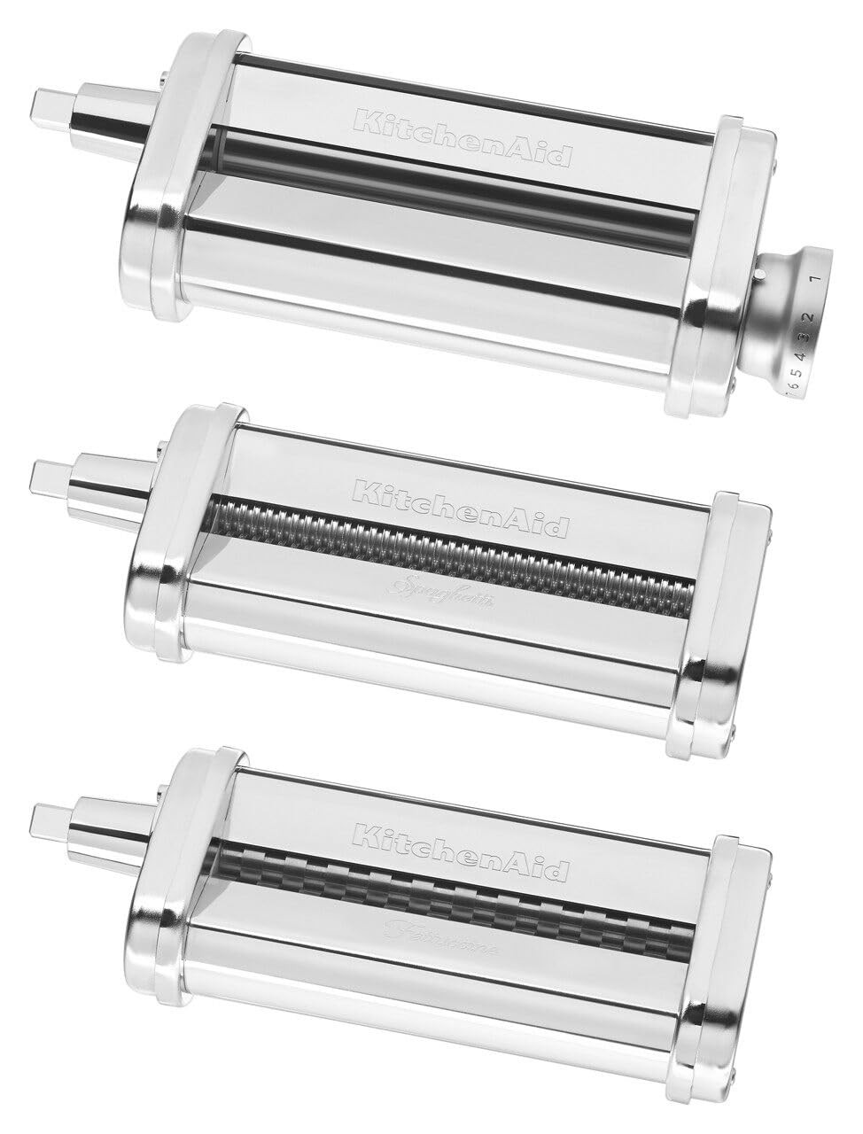 KitchenAid 3-Piece Pasta Roller and Cutter Set, Metal, KSMPRA, Attachment ONLY