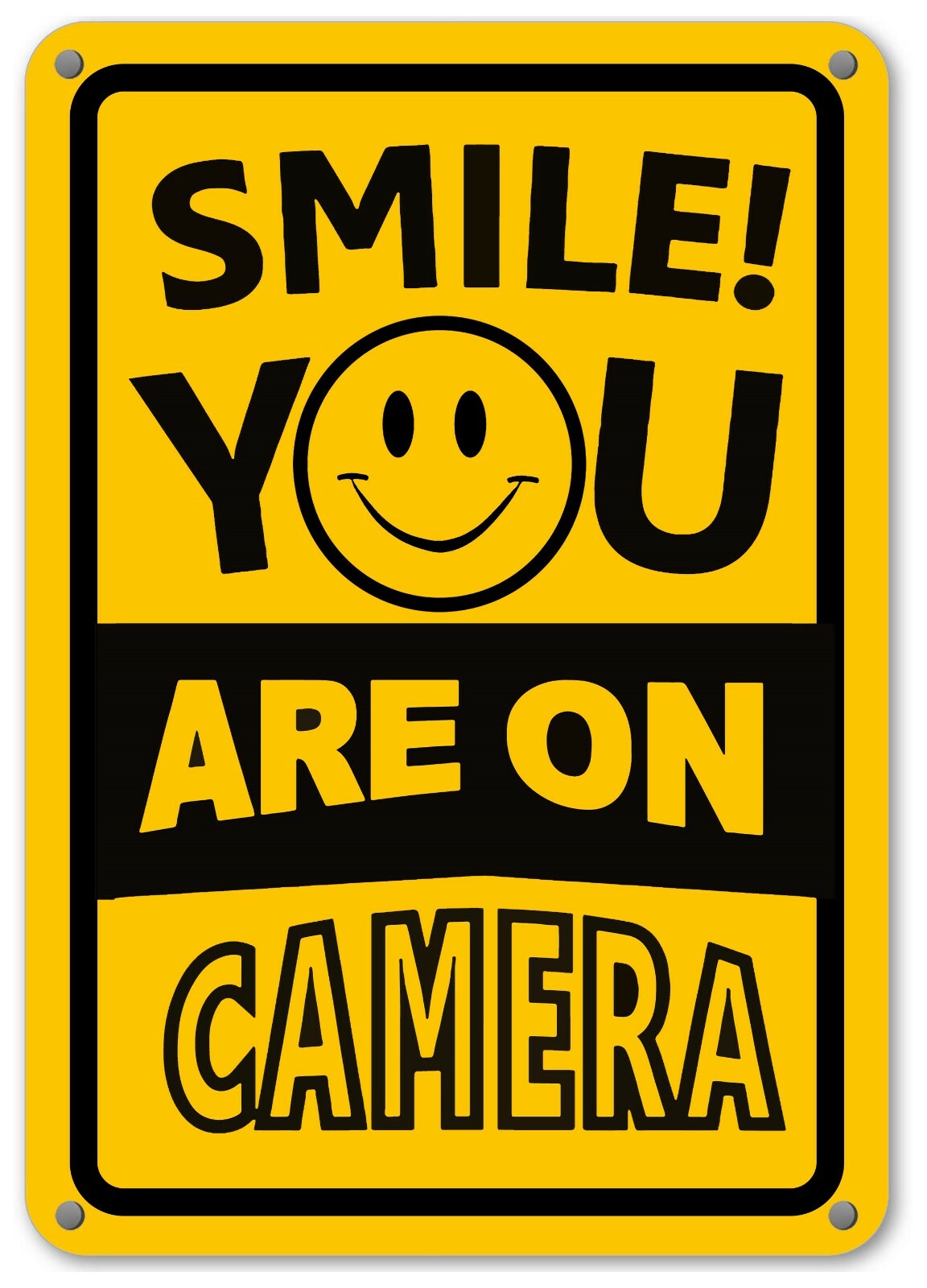 Smile You’re On Camera Sign Home Security Waterproof UV protected CCTV Signs NEW