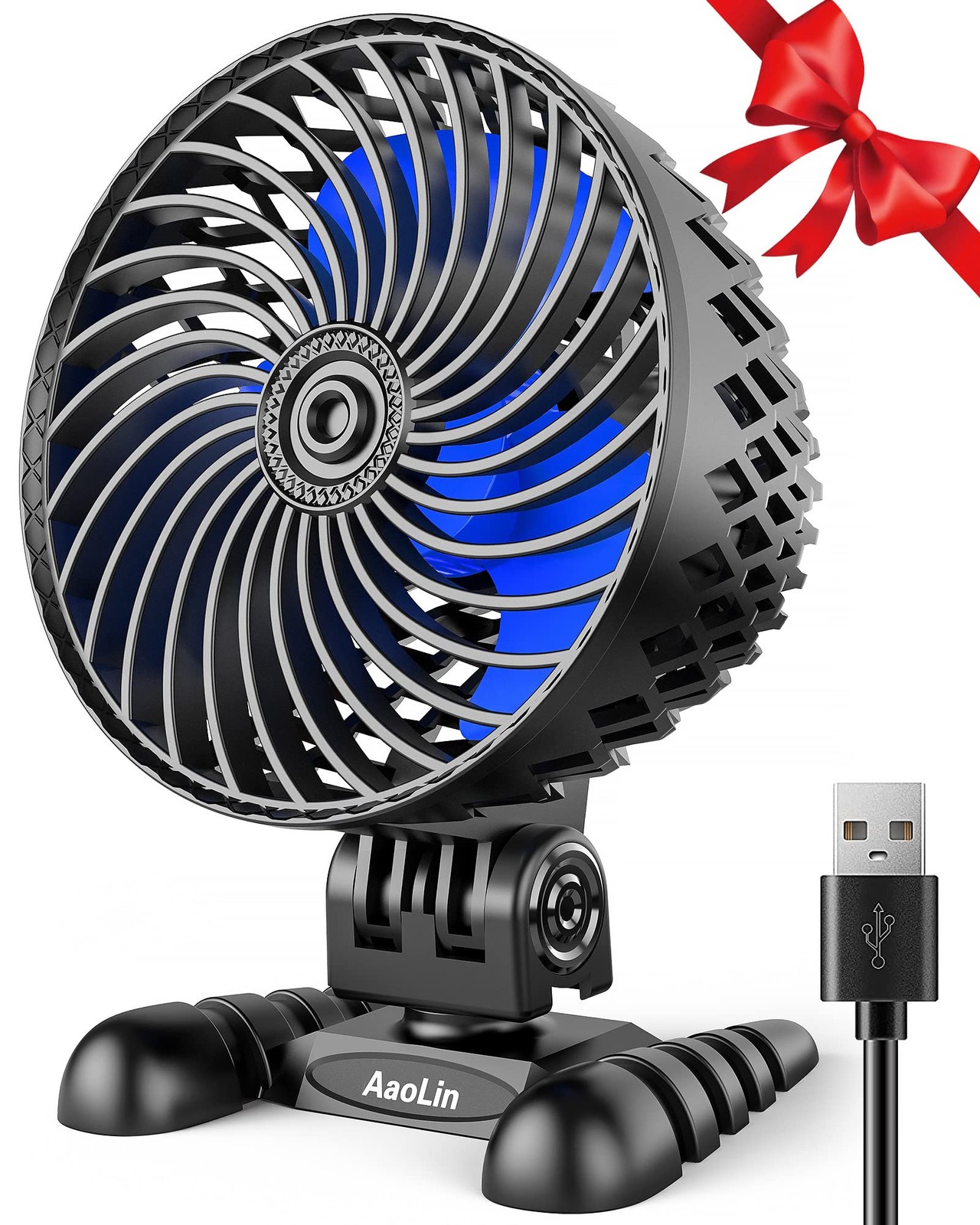USB Desktop Small Fan, Stepless Speed Adjustment with Multiple Speed Levels, …