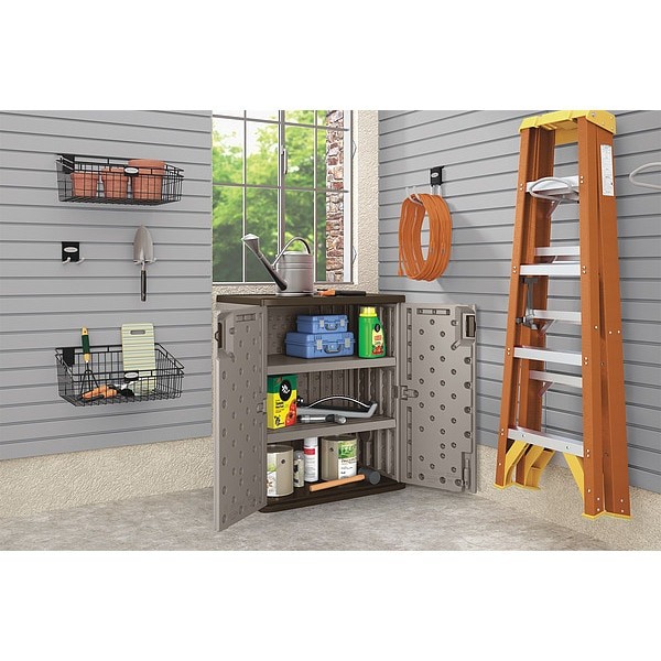 Suncast Bmc3600 Shelving Storage Cabinet, 36 In H, 30 In W, 20-1/4 In D,