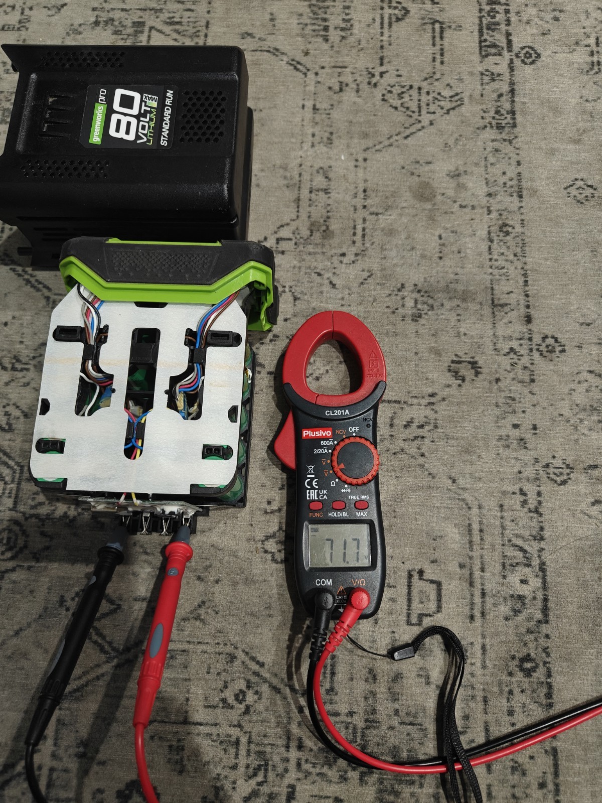 Rebuilt Greenworks 80v 2.5 Ah Battery