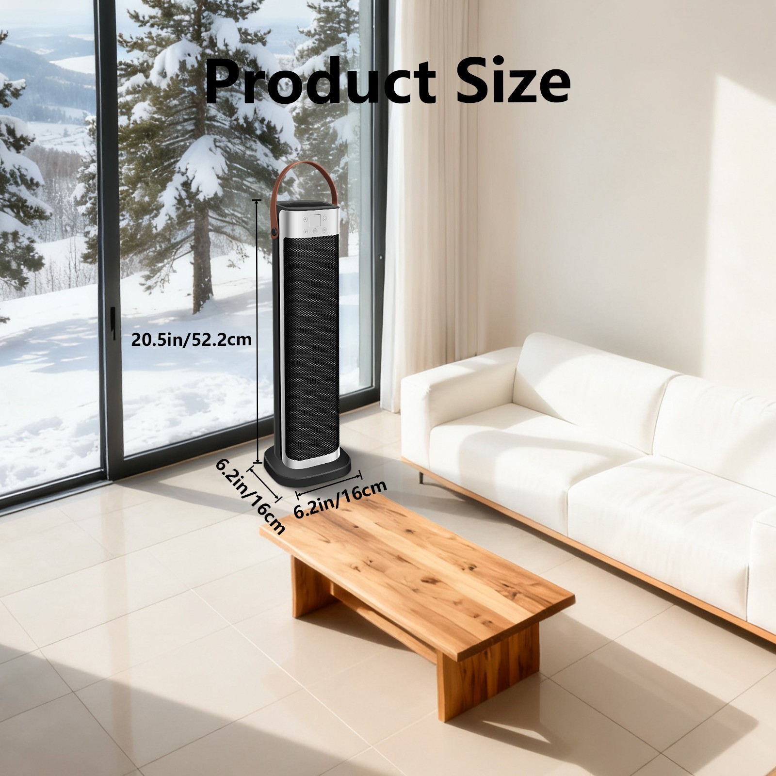 1500W Portable Electric Space Heater Garage Hot Air Fan for Indoor Large Room