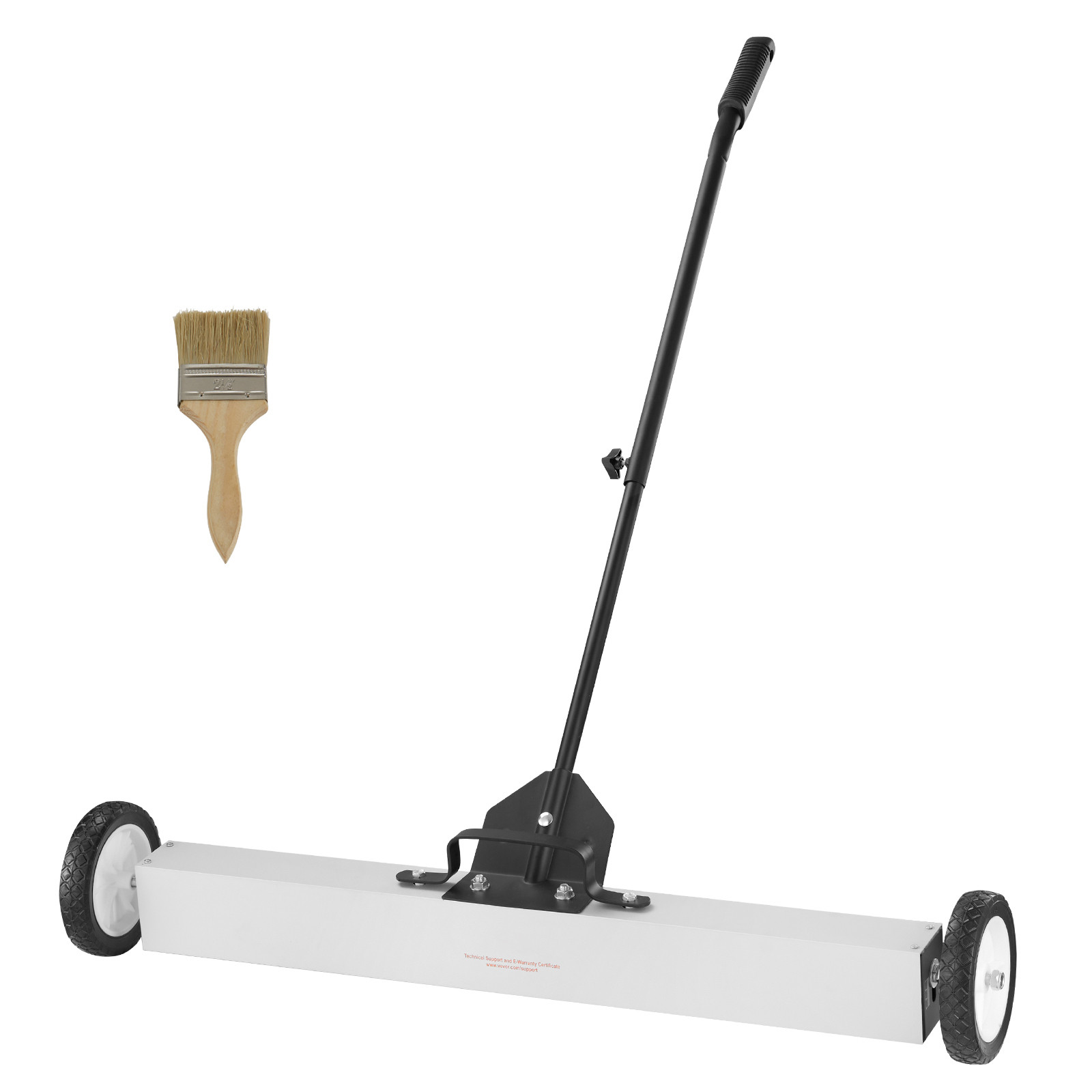 VEVOR 36″ Magnetic Sweeper with Wheels 55Lbs Rolling Sweeper Lawn Yard Grass