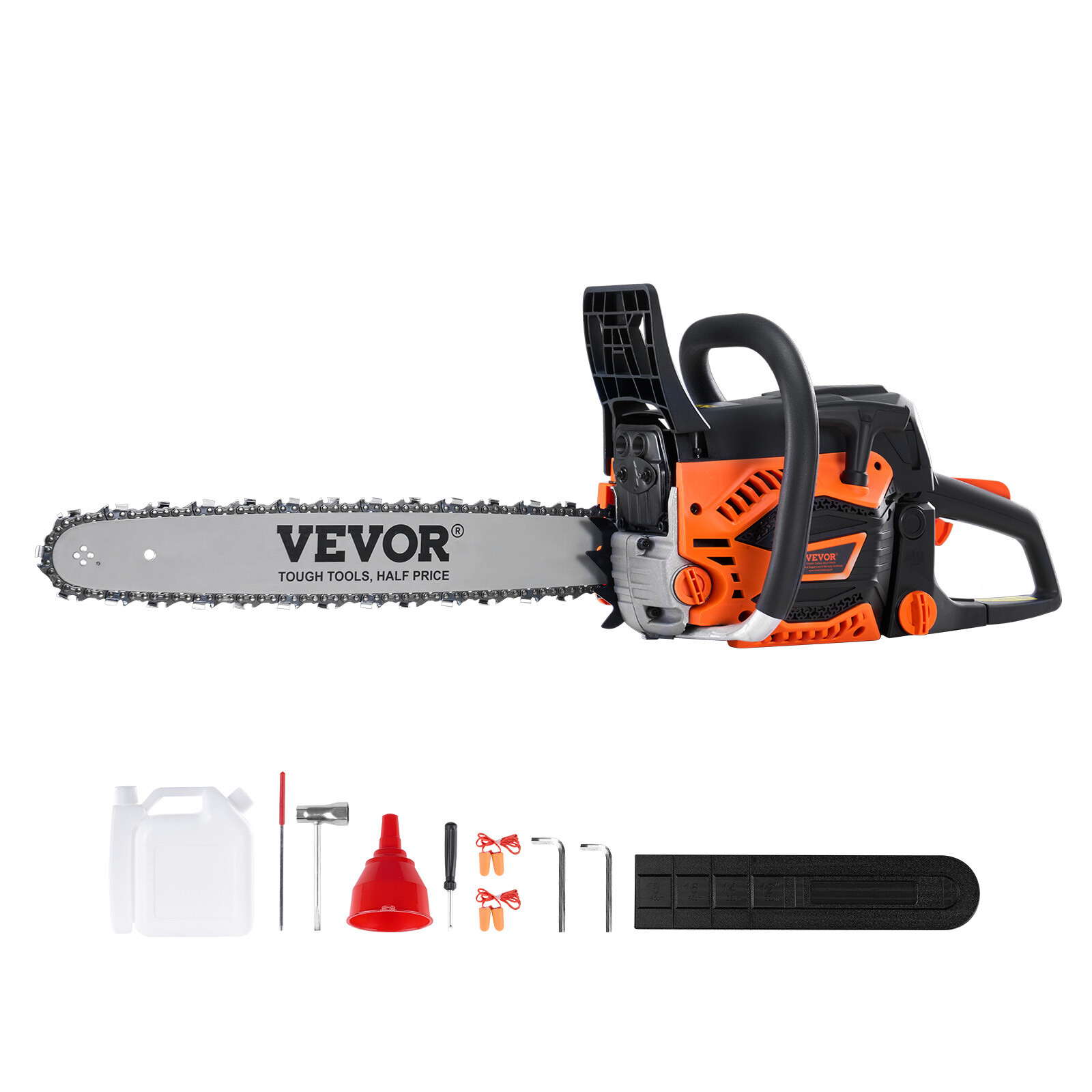 VEVOR 52CC 18″ Gasoline Chainsaw Gas Powered Wood Cutting Engine Gas Chain Saw