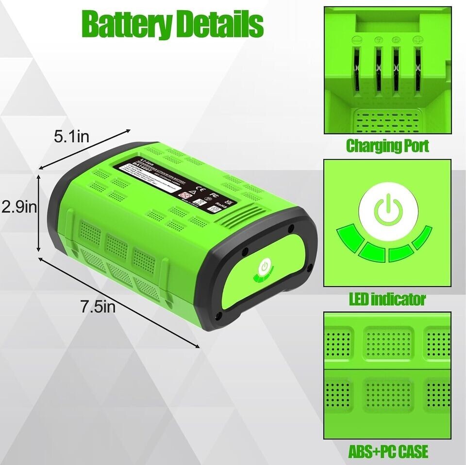 upgrade For EGO POWER+ BA1400T 56V 2.5 AH Battery w/ Fuel Gauge 56 Volt Power+