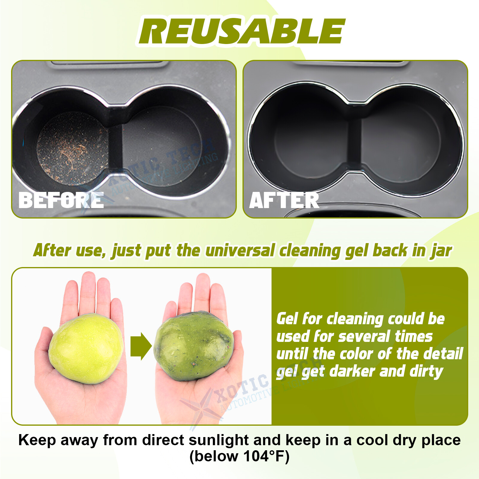 Reusable Cleaning Gel Universal Dust Cleaner Slime Pc Keyboard Car Auto Dusting