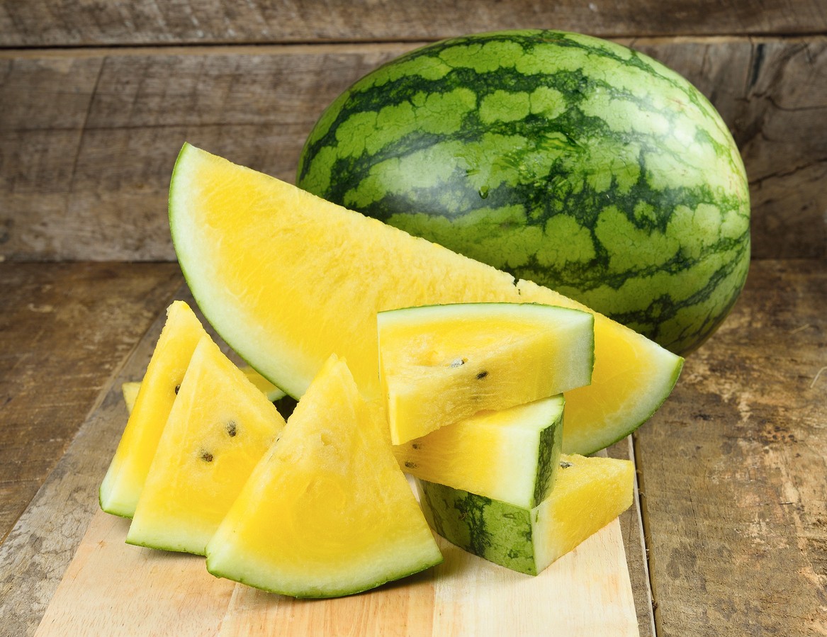 20 Heirloom Yellow Petite Watermelon Seeds – 4-7LB Super Sweet Mini Yellow Melon