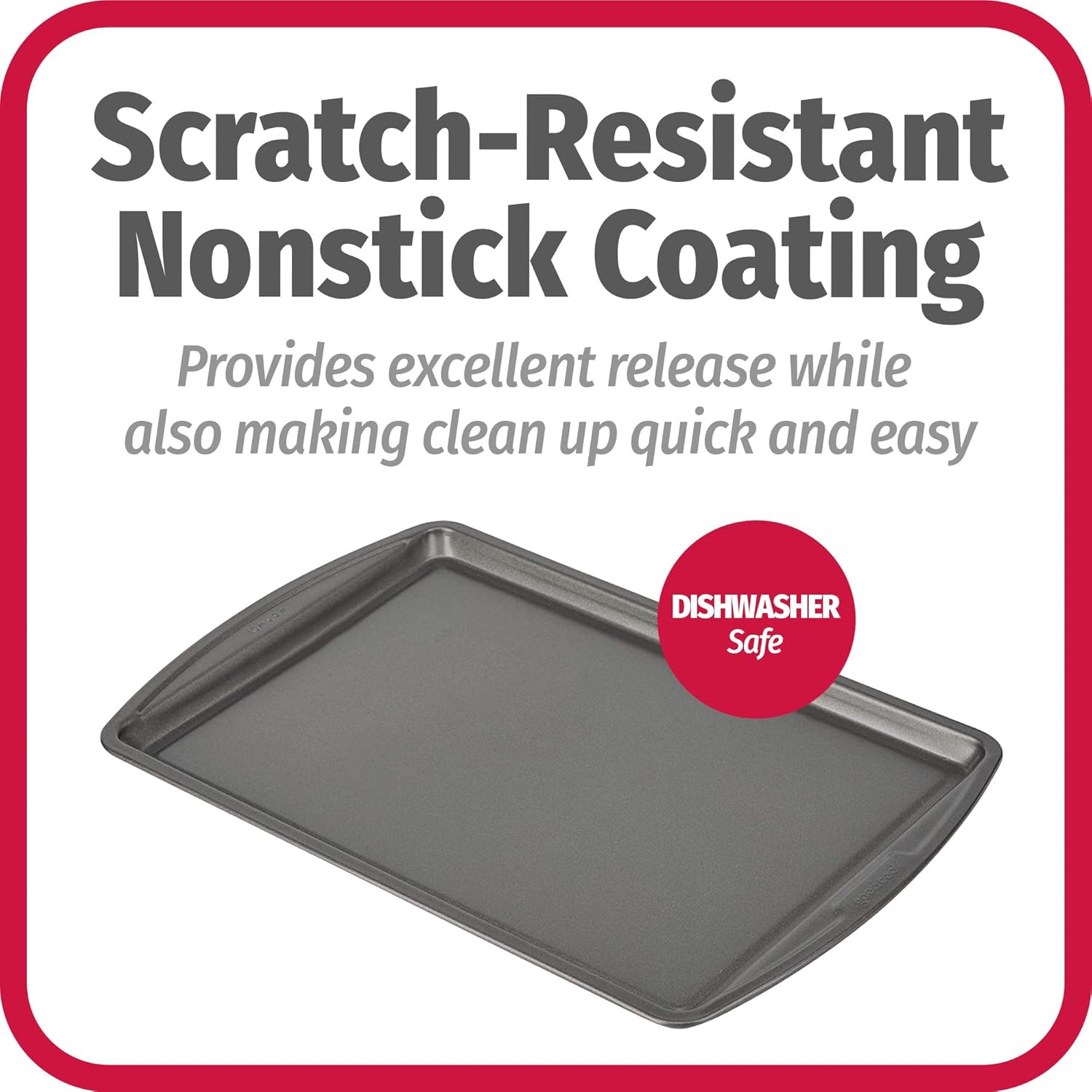 Everyday Baking Sheet with Carbon Steel Construction & Scratch-Resistant Metal-U