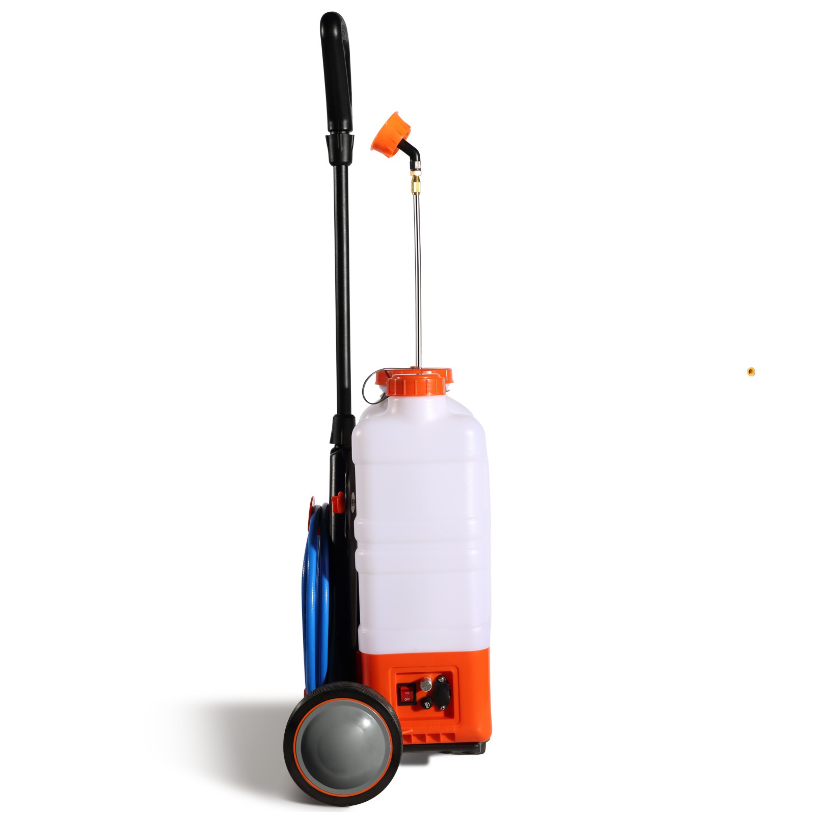 VEVOR Battery Powered Backpack Sprayer with Wheel 4 Gal Tank 0-94 PSI Adjustable