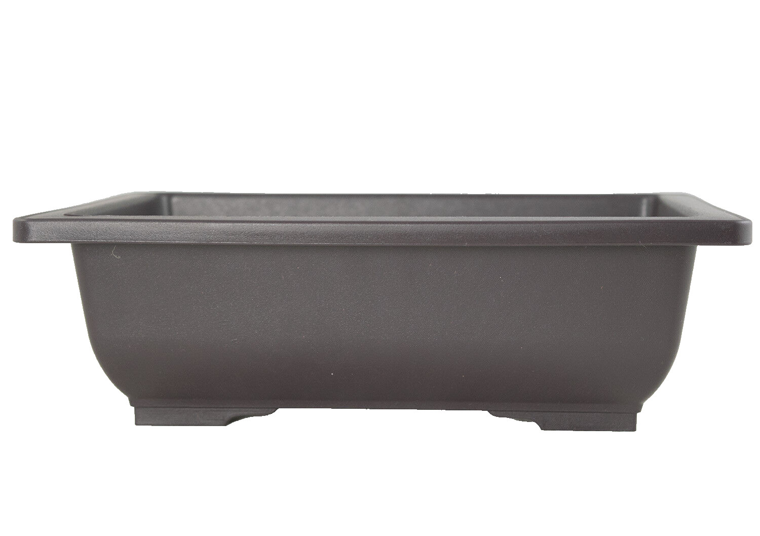 8 Rectangular Plastic Bonsai / Cactus & Succulent Pot 10″x 7.5″x 3″ Dark Brown