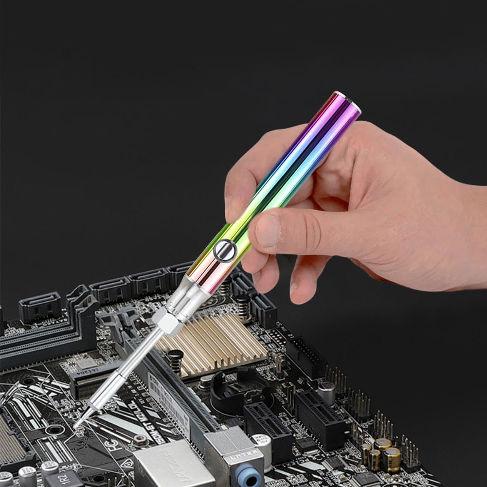 1100mAh USB Rechargeable Cordless Soldering Iron Pen Kit with 3 Temp Settings US