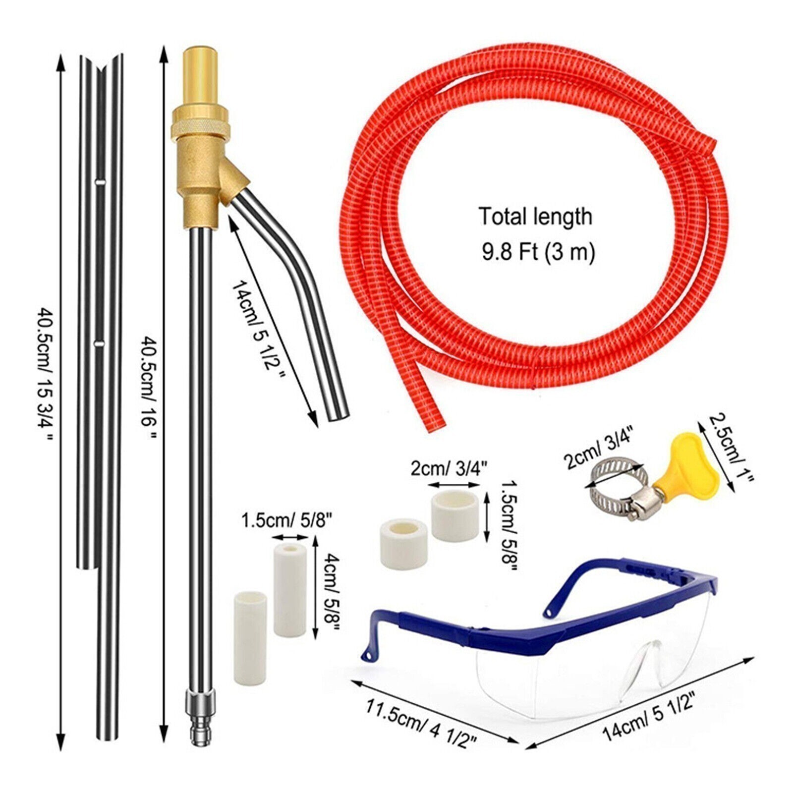 5000 PSI Sandblasting Kit for Pressure Washer Sand Blaster Attachment Power