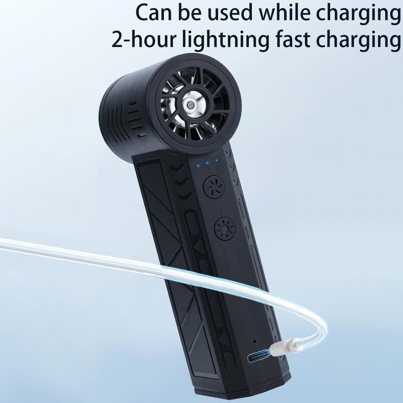 Electric Air Duster Cordless Mini Jet snow Blower Portable Turbo Fan with LED