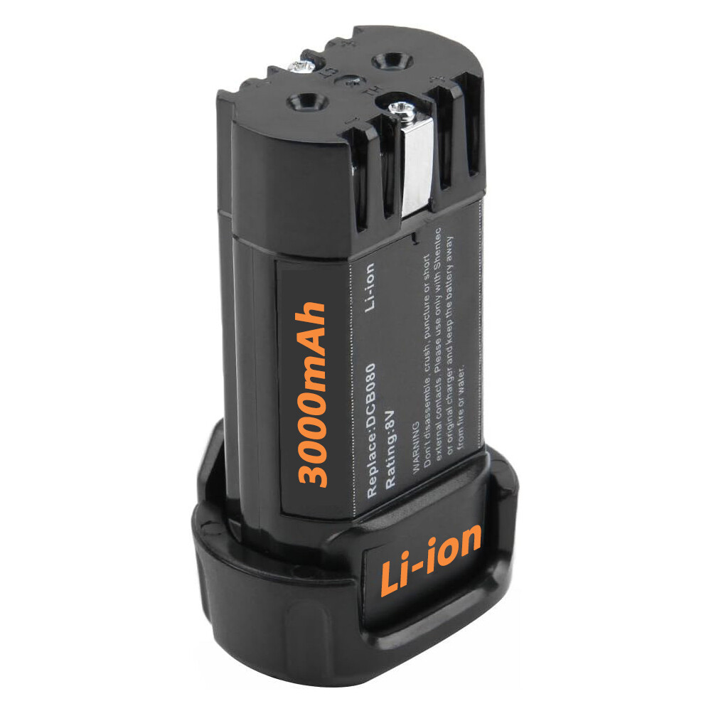 8V 3.0Ah Lithium Ion Battery For Dewalt DCB080 DCF680N1 DW4390 DCF680N2 DCF680G2