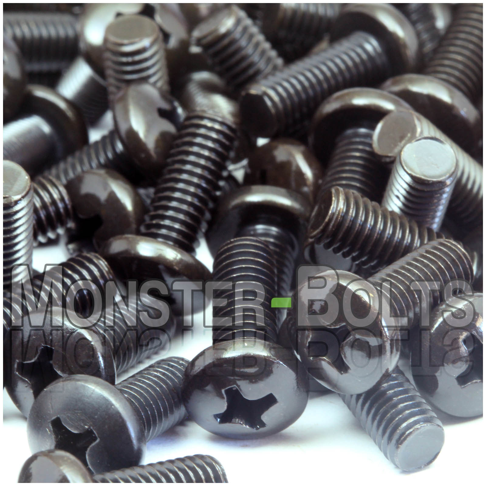 #10-32 – Phillips Pan Head Machine Screws – Steel w/ Black Oxide SAE Fine Inch