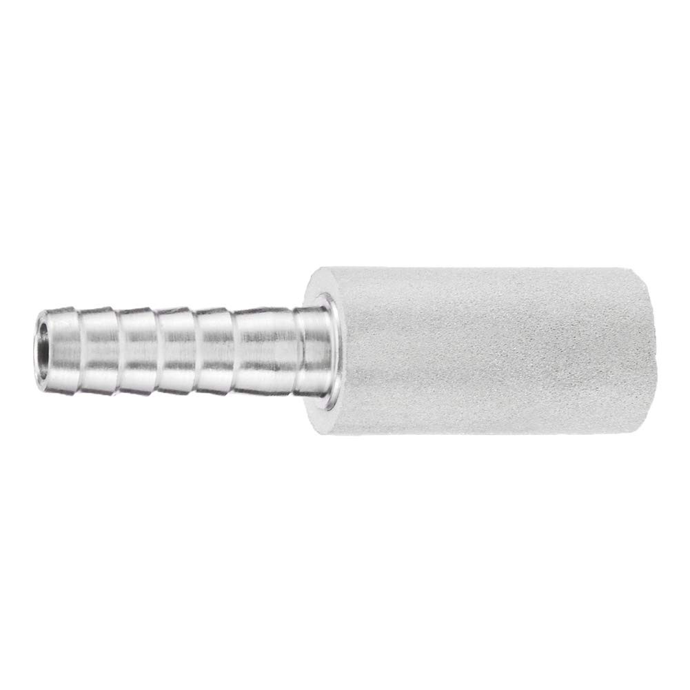 JoyTube Stainless Steel Aeration Stone, 0.5 Micron Without thread, Silver