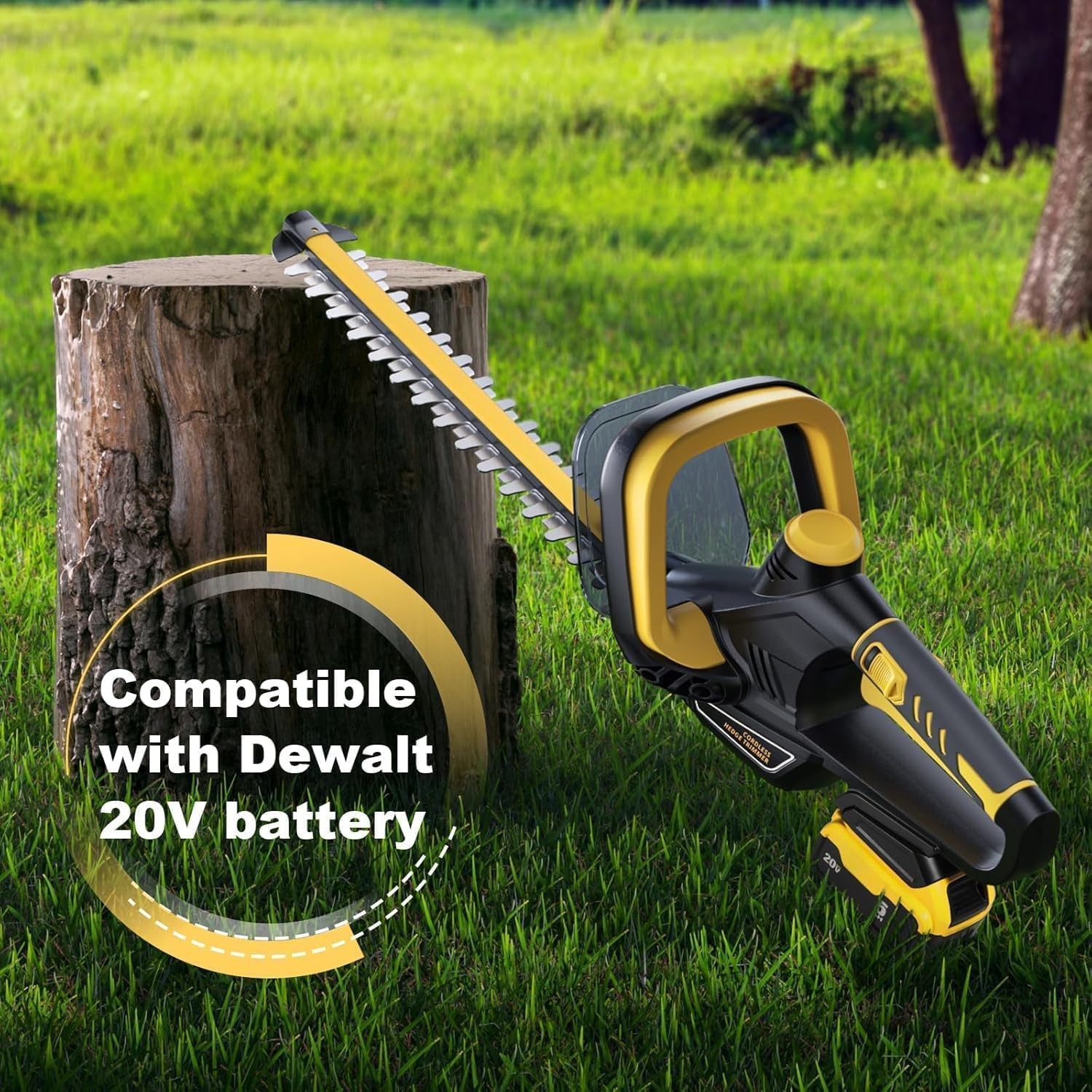 22 Inch Cordless Hedge Trimmer For Dewalt 20V MAX Battery Brushless – Tool Only